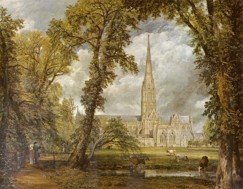 A Catedral de Salisbury vista dos jardins do bispo - John Constable