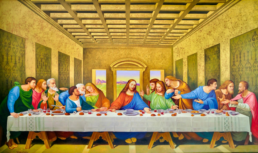 A Última Ceia – Uma reinterpretação da obra-prima de Leonardo da Vinci por Master Apollon | 270 x 160 cm