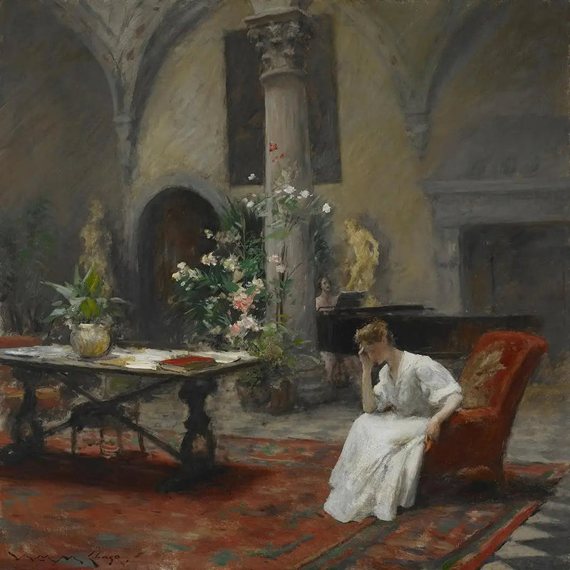 A canção - William Merritt Chase