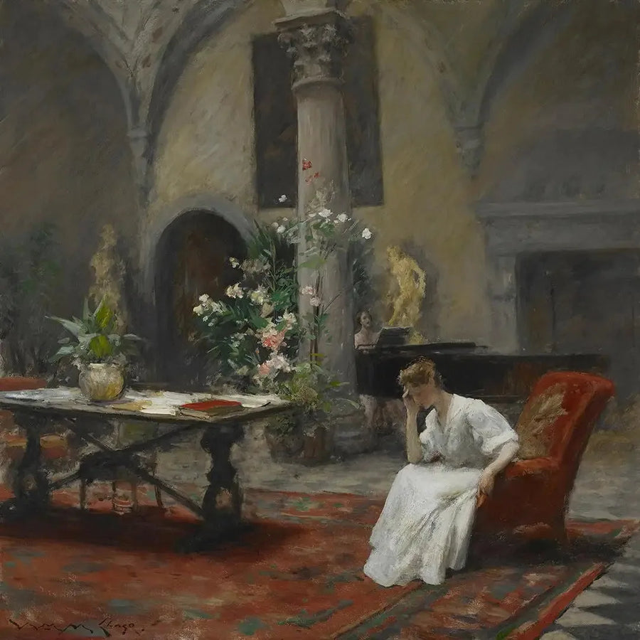 A canção - William Merritt Chase