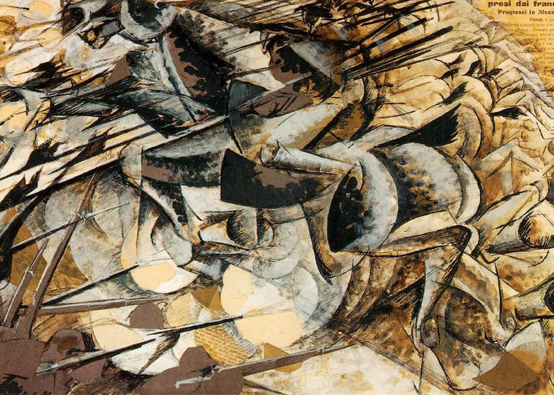 A Carga dos Lanceiros - Umberto Boccioni