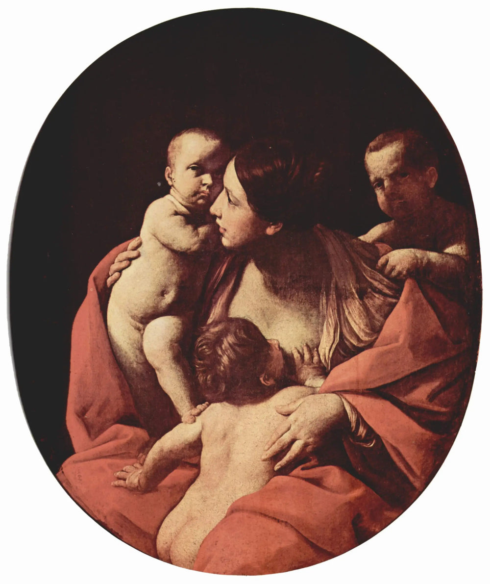 La Charité - Guido Reni image 1 tableau peint à l’huile sur toile