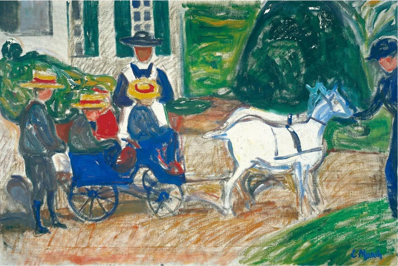 A Carroça com Cabras - Edvard Munch