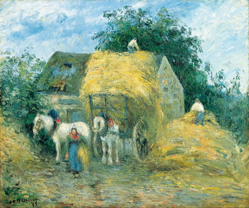 A Carroça de Palha, Montfoucault - Camille Pissarro