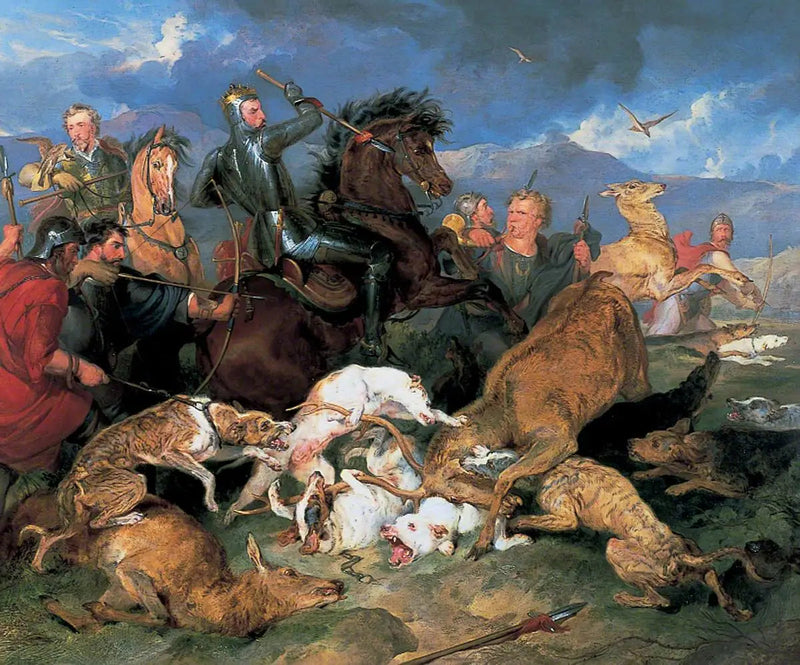 A Caçada de Chevy Chase - Edwin Henry Landseer