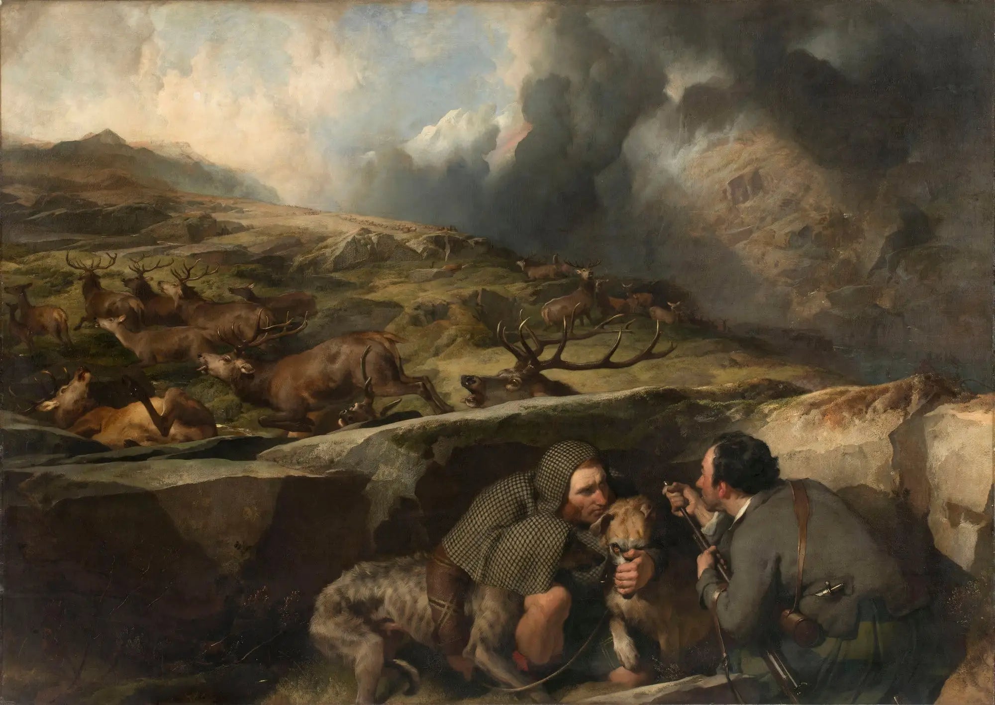 La chasse au cerf - Edwin Henry Landseer - Alpha Reproduction