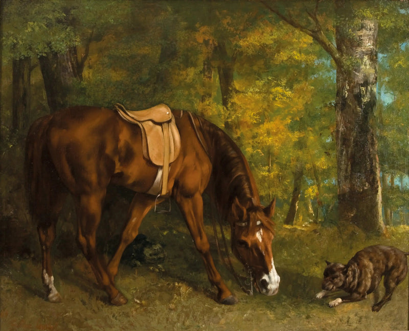 A Caça à Raposa - Gustave Courbet