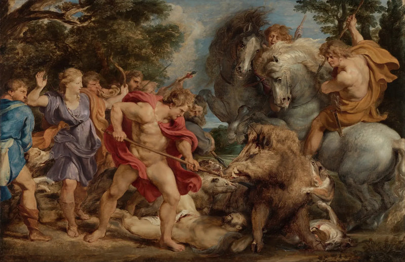 A caça ao javali de Calidônio - Peter Paul Rubens