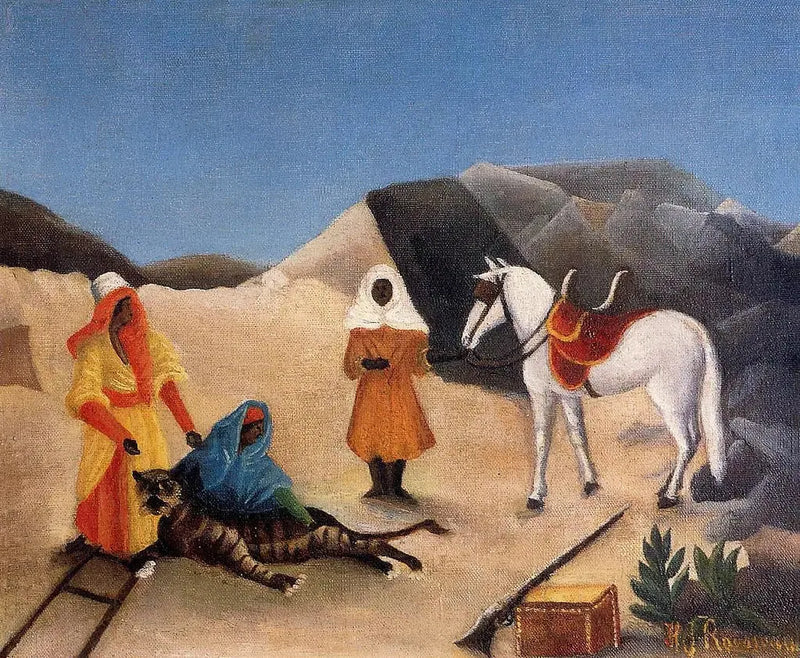 A Caça ao Tigre - Henri Rousseau