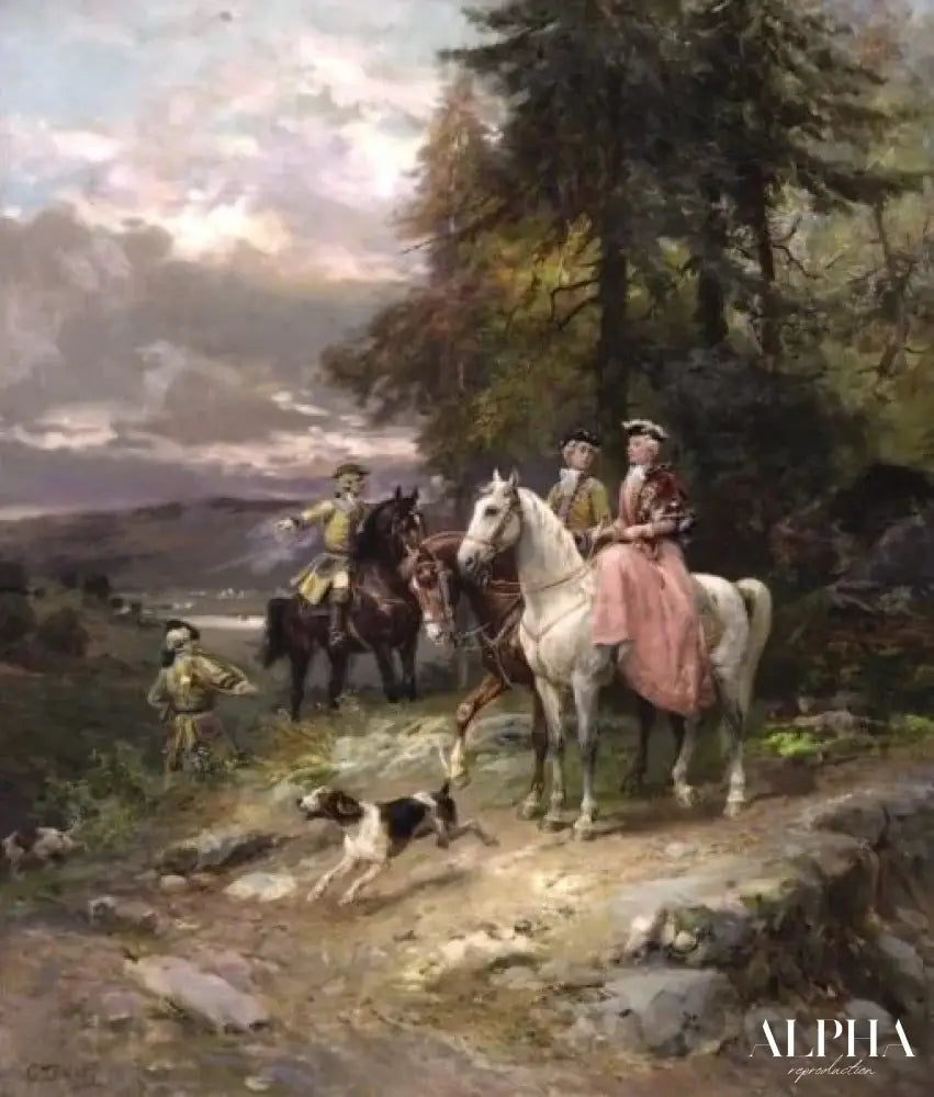 La Chasse - Cesare-Auguste Detti Reproductions de tableaux à la peinture à l’huile