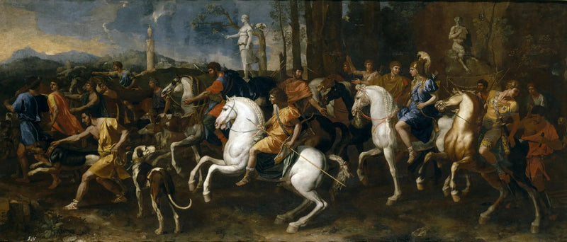 A Caça de Méléagre e Atalante - Nicolas Poussin