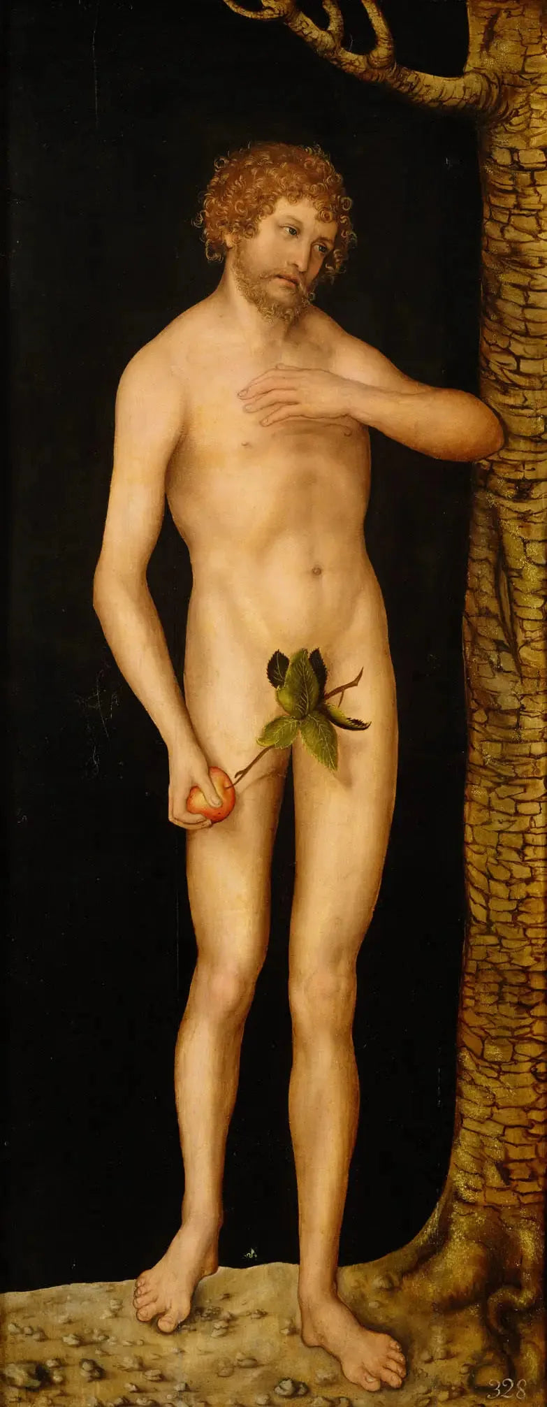 A Queda do Homem: Adão - Lucas Cranach, o Velho