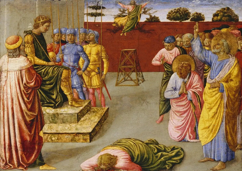 A Queda de Simon Mago - Benozzo Gozzoli