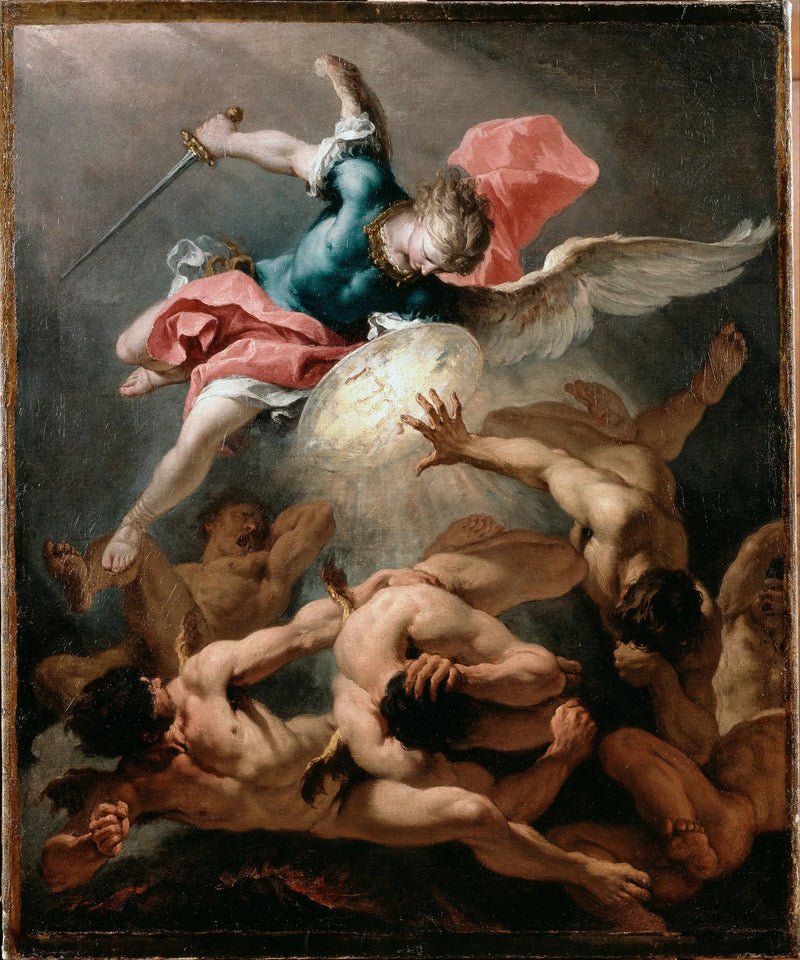 A Queda dos Anjos Rebeldes - Sebastiano Ricci