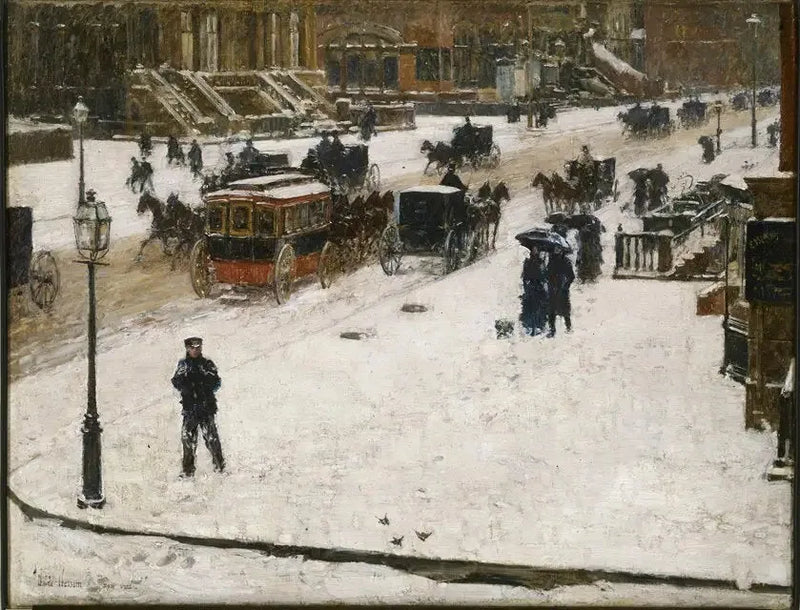 A Quinta Avenida no inverno - Childe Hassam