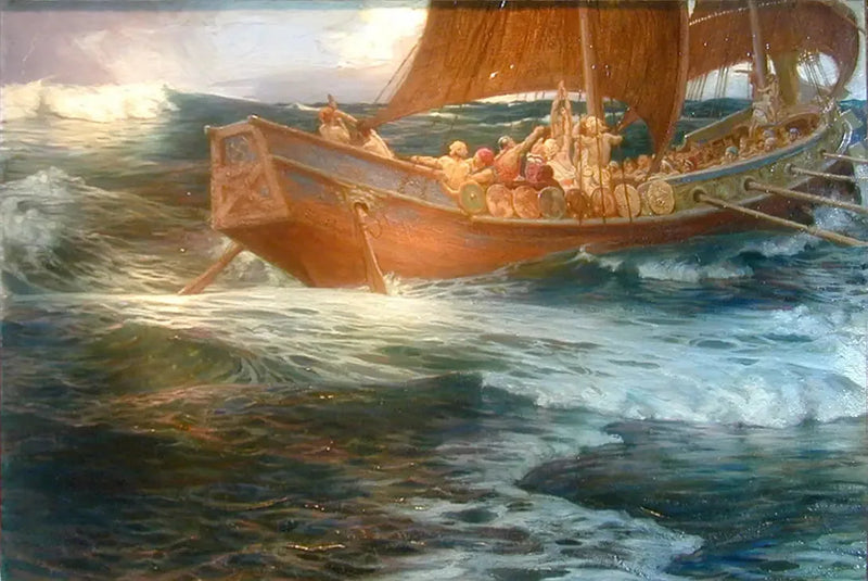 A ira do deus do mar - Herbert Draper