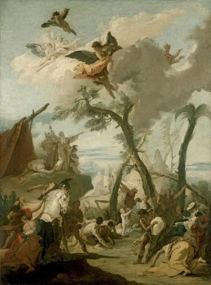 A coleta da maná - Giovanni Battista Tiepolo