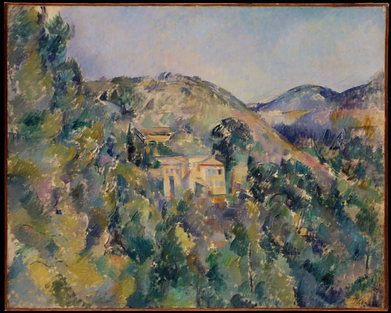 A Colina dos Pobres perto do Château Noir, com vista para Saint-Joseph - Paul Cézanne