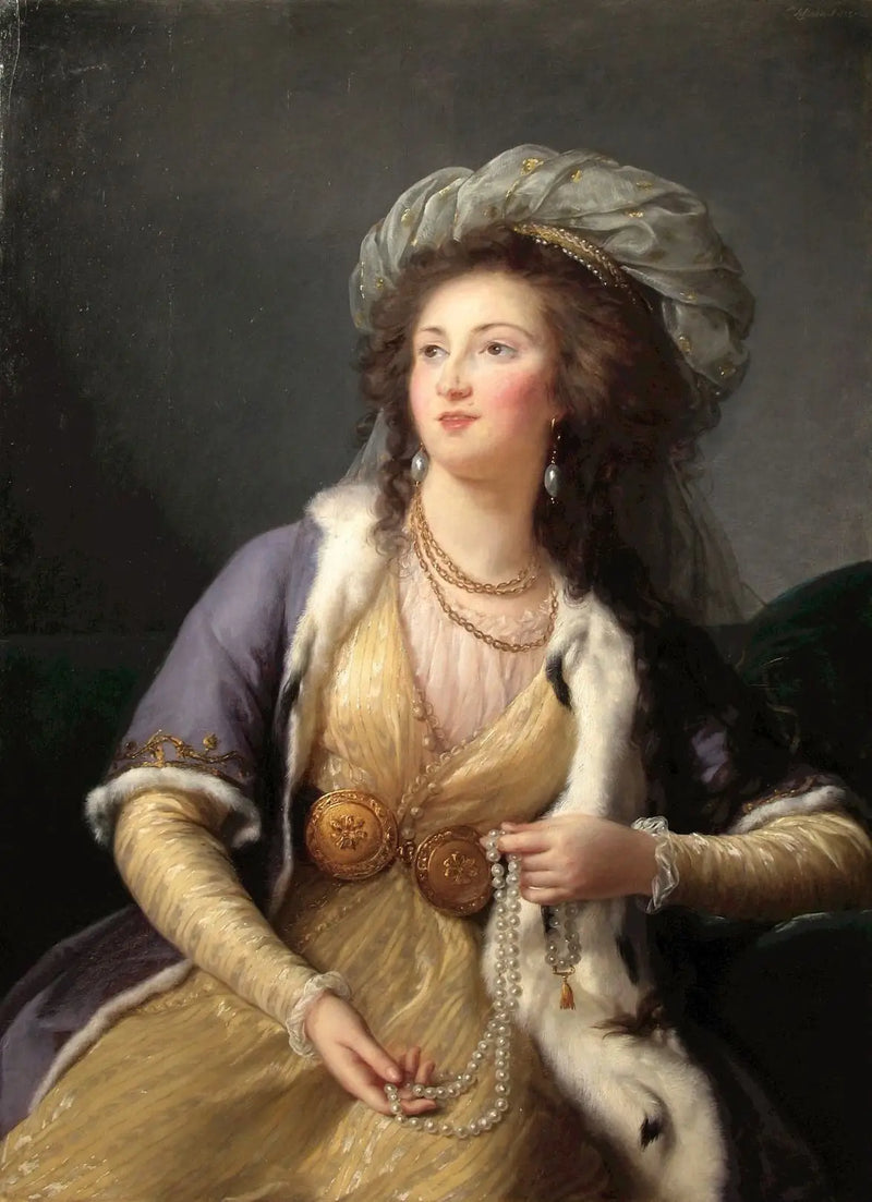 A Condessa de Clermont-Tonnerreen sultana - Élisabeth Vigée Le Brun