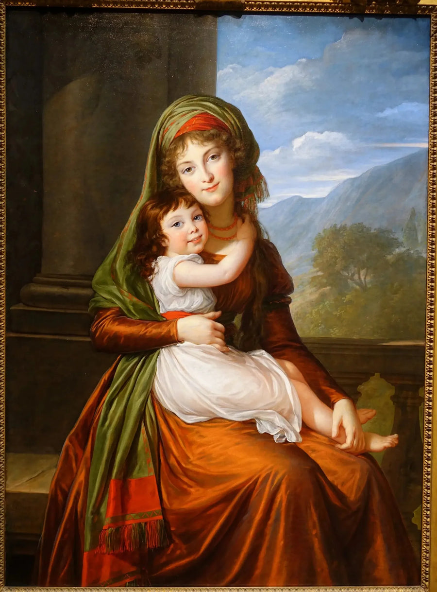 A condessa von Schoenfeld com sua filha - Élisabeth Vigée Le Brun