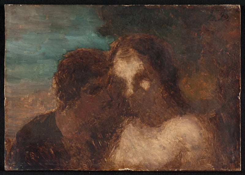 A Confiança ou O Beijo de Judas - Honoré Daumier