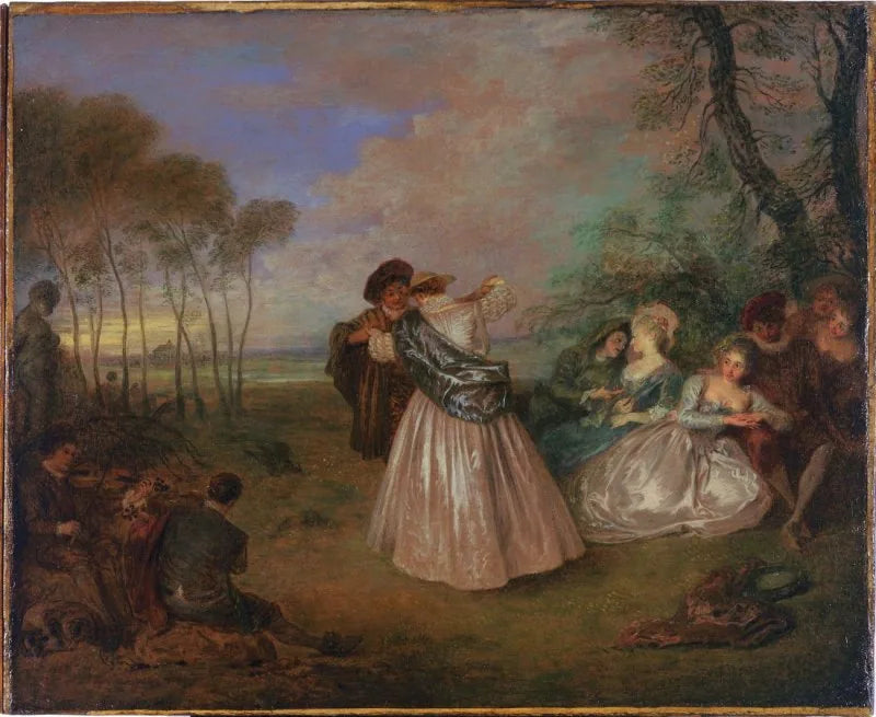 A Contra-Dança - Antoine Watteau