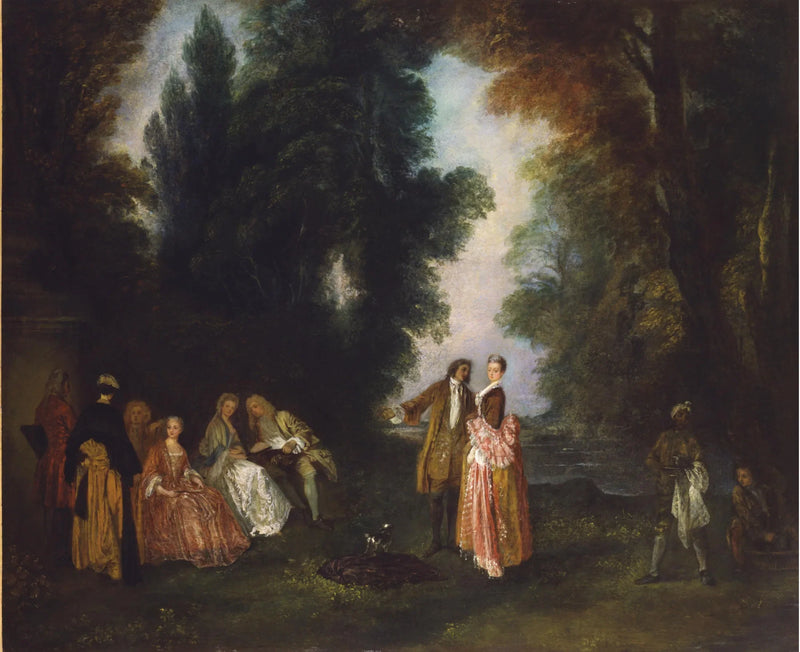 A Conversa - Antoine Watteau