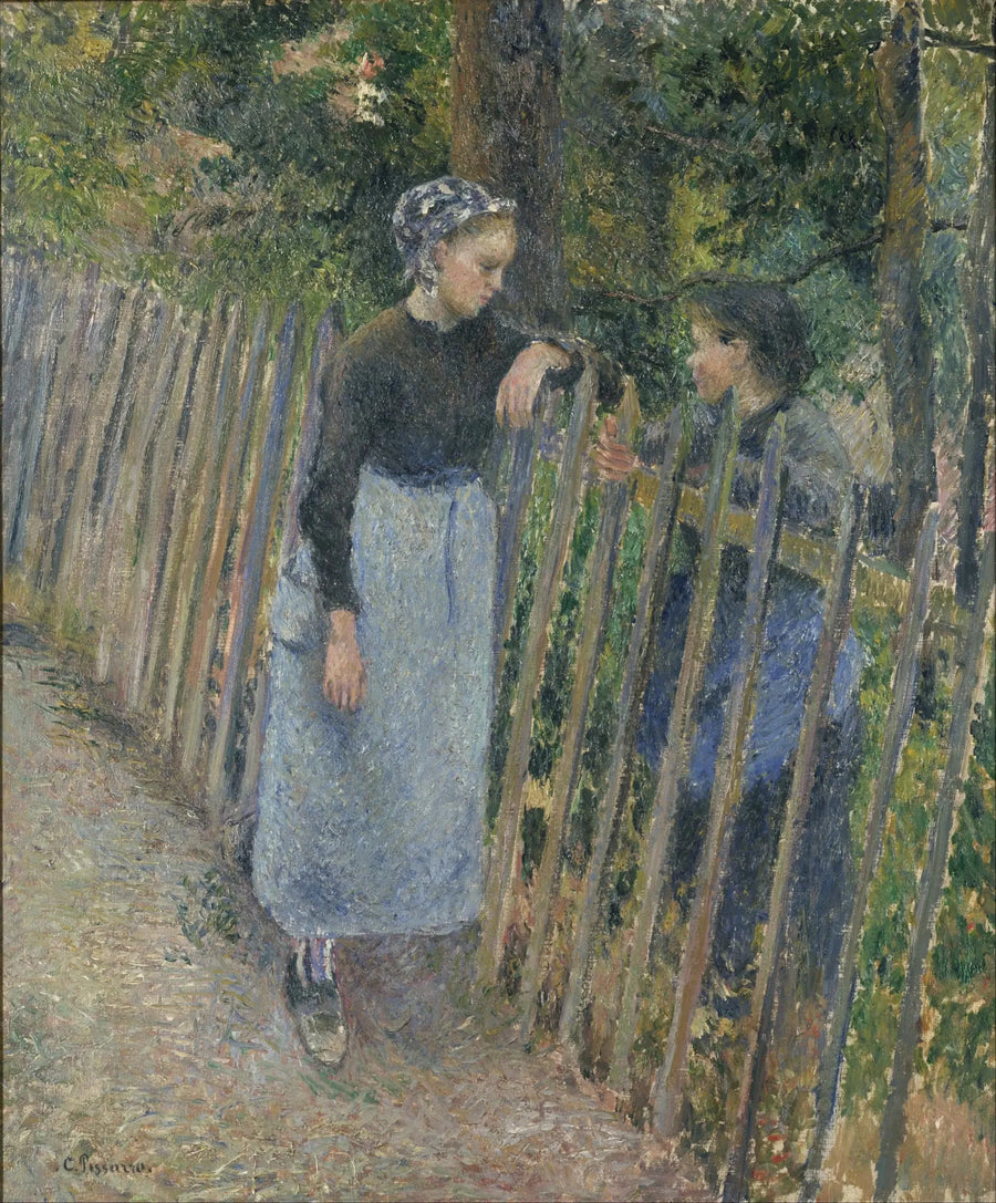 A conversa - Camille Pissarro