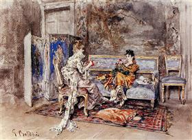 A conversa - Giovanni Boldini