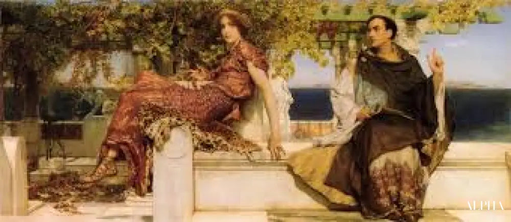 La conversion de Paula par saint Jérôme - Lawrence Alma-Tadema Reproductions de tableaux à la peinture à l’huile