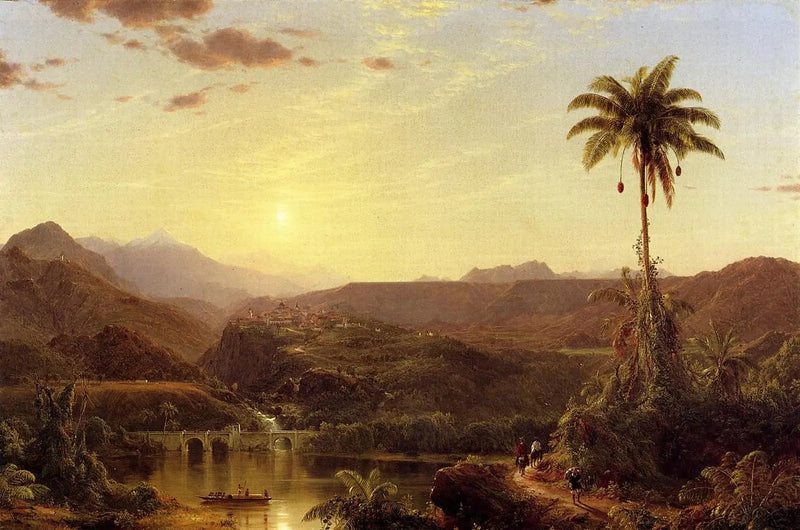 A Cordilheira, alavanca de sol - Frederic Edwin Church