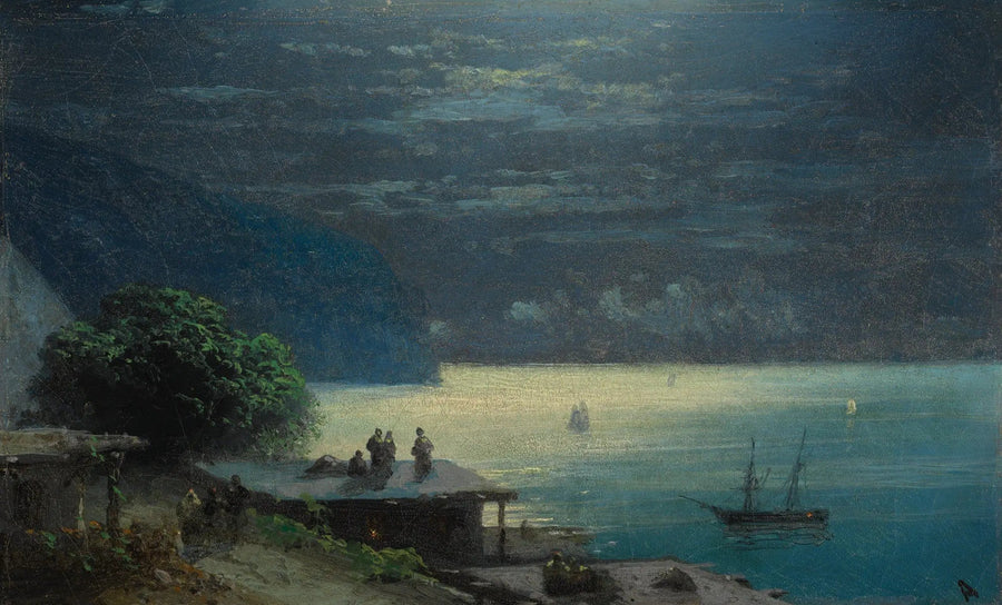 A costa da Crimeia à luz da lua - Ivan Aivazovsky