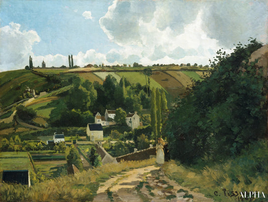 La côte du Jallais, Pontoise - Camille Pissarro - Reproductions de tableaux et peintures haut de gamme