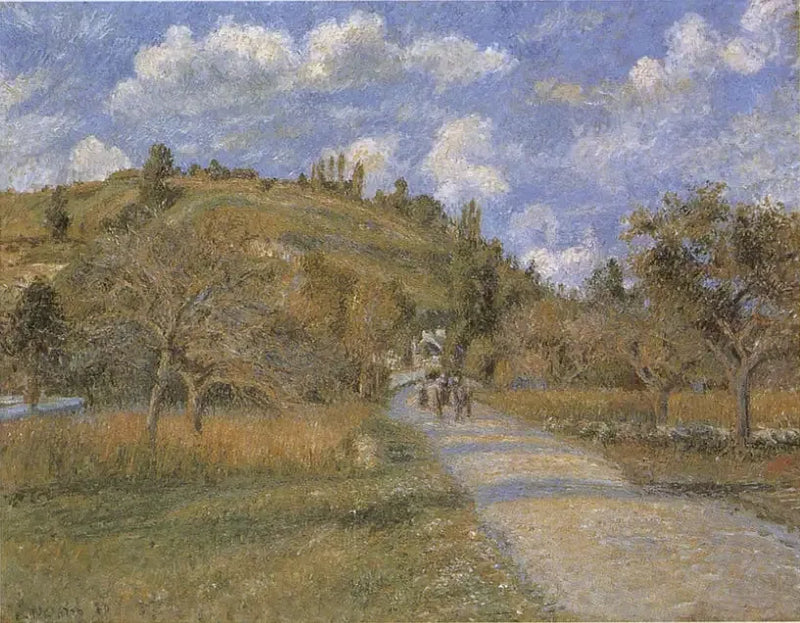 A costa do Valhermeil, Auvers-sur-Oise - Camille Pissarro