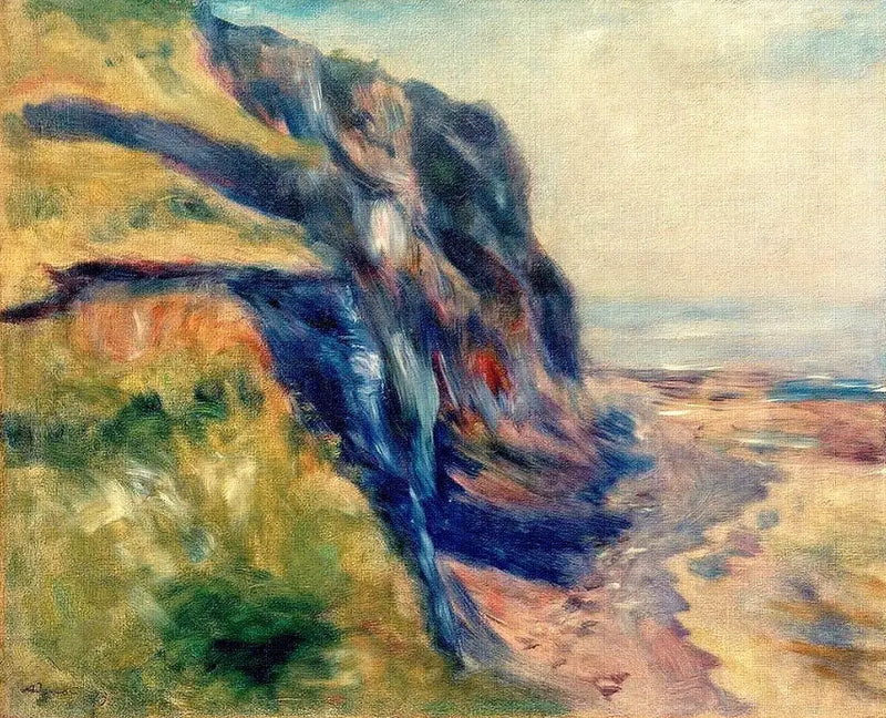 A costa perto de Dieppe - Pierre-Auguste Renoir