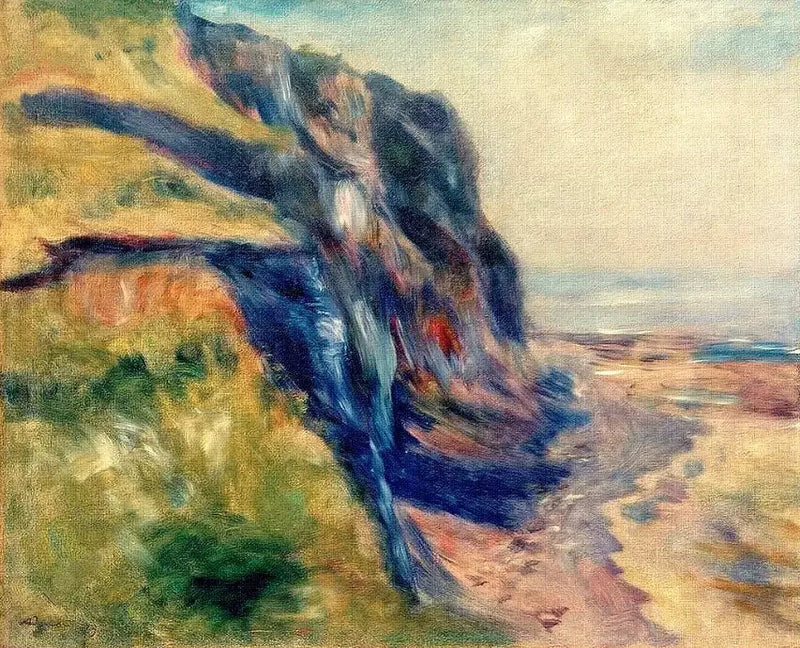 A costa perto de Dieppe - Pierre-Auguste Renoir