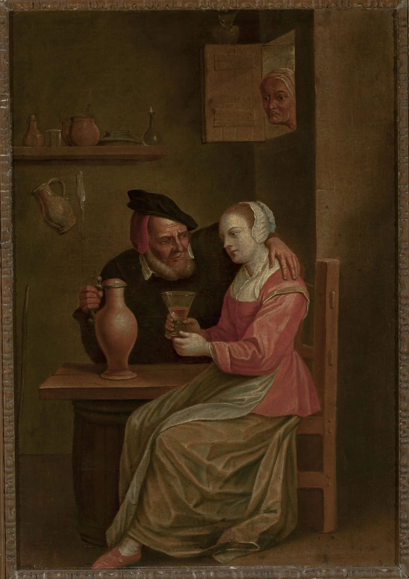 O pátio de um velho homem - David Teniers, o Jovem