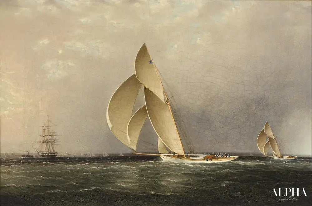 La course de l'America's Cup 1886 - James E. Buttersworth - Reproductions de tableaux et peintures haut de gamme