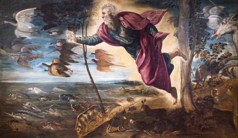 A Criação dos Animais - Jacopo Tintoretto