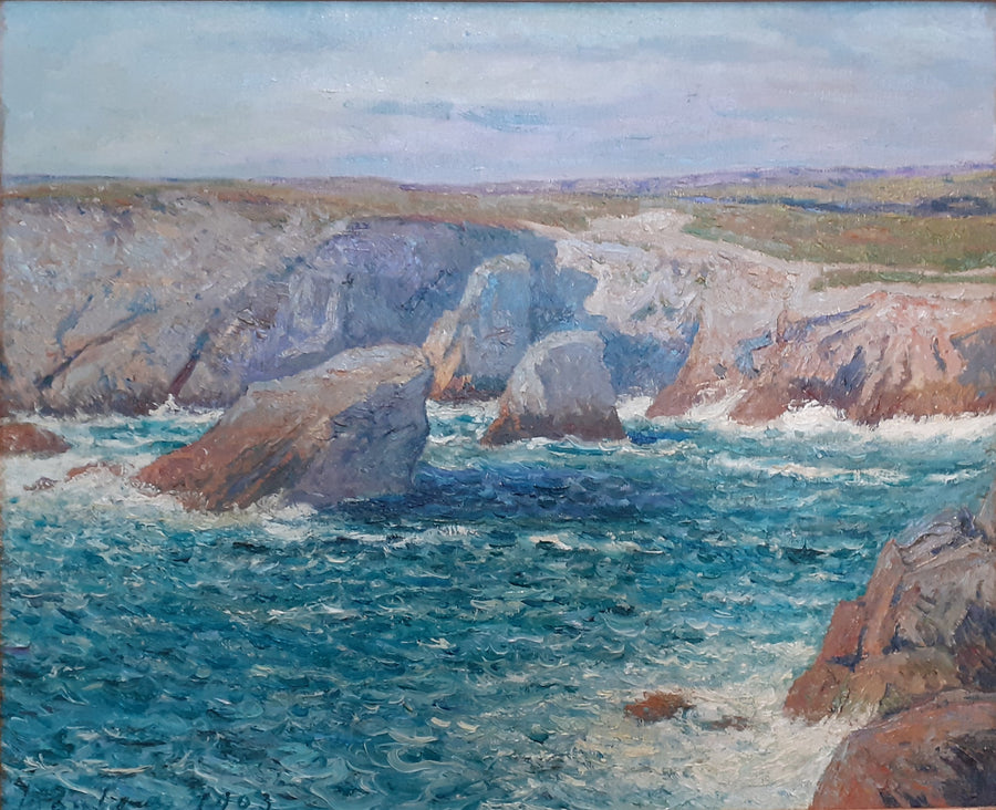 La Crique, costa selvagem, Quiberon - Maxime Maufra