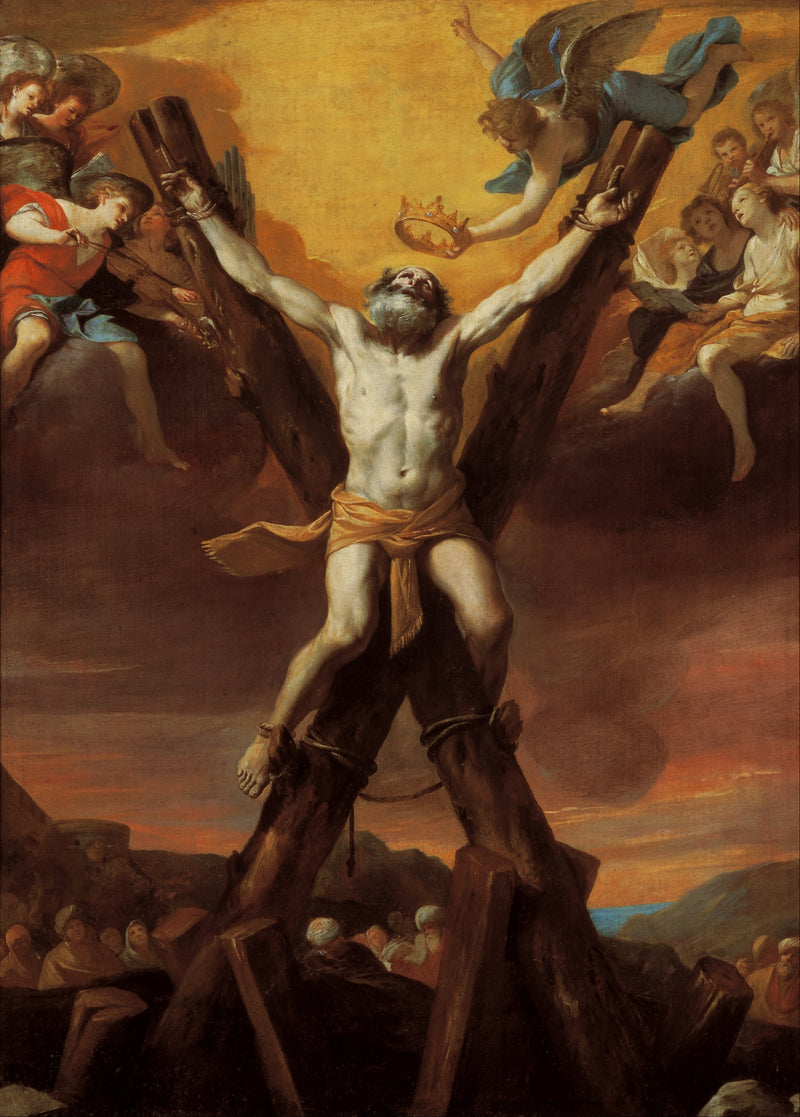 A crucificação de São André - Mattia Preti