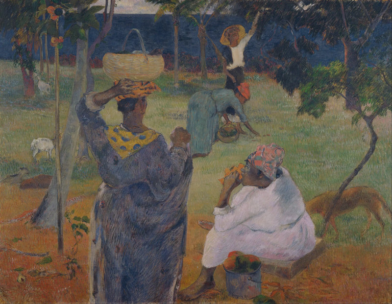 A Colheita de Frutas, ou Aos Mangas - Paul Gauguin
