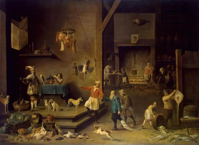 A cozinha - David Teniers Júnior