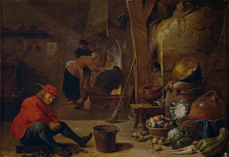 A cozinha - David Teniers Júnior