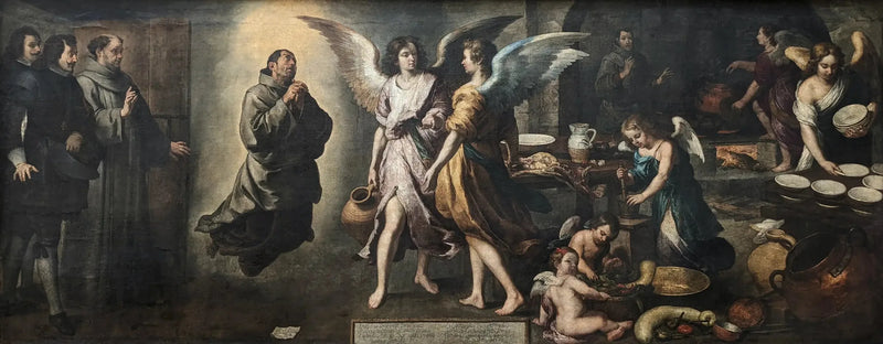 A Cozinha dos Anjos - Bartolomé Esteban Murillo
