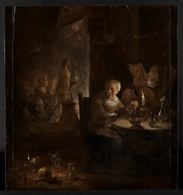 A cozinha das bruxas - David Teniers o Jovem