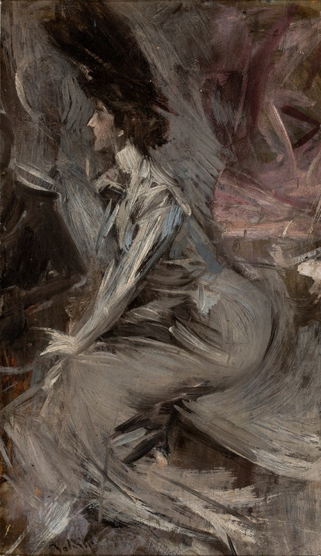 A dama sentada (A conversa) - Giovanni Boldini