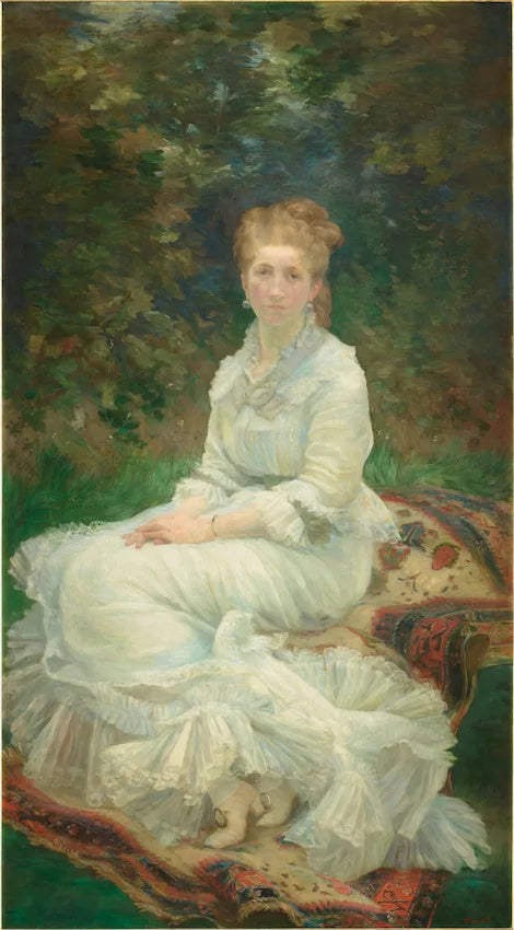 A Dama de Branco - Marie Bracquemond