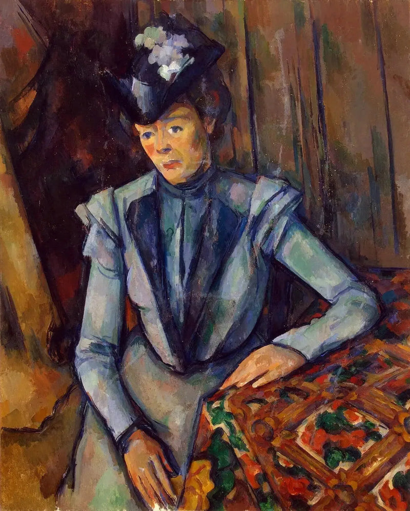 A Dama de Azul - Paul Cézanne
