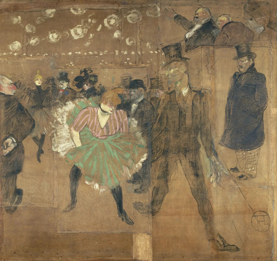 A Dança no Moulin-Rouge - Henri de Toulouse-Lautrec